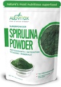 Alovitox Organic Spirulana Powder ... Nutrient Dense Superfood with Antioxidants, Proteins, A-vitamiini ja B, Fiber, Omegas 3, 6 & 9-100% Organic, No Additives/Colors, Gluteeniton, Vegan, non-GMO (1 lb)