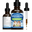 Pet Wellbeing Smooth BM Gold for Cats - Hellävaraiset Ummetus Relief for Felines - Natural Herbal Supplement 2 oz (59 ml)