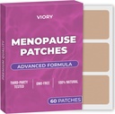 Vaihdevuodet Relief Patchs (Pack of 60) - 100% Natural Patch - Biotin, D, Turmeric Curcumin, B12 - Enhanced Formula