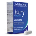 Ivory Caps Ivory Complete ALL-IN-ONE Advanced Glutatione/Vitamin C täydennysosa Alpha Lipoic Acid, Bearberry Extract ja Green Tea Extract