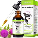 Milk Thistle koirille - Maksan tuki täydentää koirille, immuuni-ja maksatuki, Curcumin & Wild Alaskan Salmon Oil, Omega 3 EPA - Natural Herbal Liver Tuki lemmikkieläimet