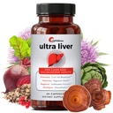 UpWellness Ultra Liver täydennysosa maksan tukea ja sappirakon tuki - Powered by TMG, NAC Milk Thistle, ja enemmän - Maksan Cleanse Detox & Korjaus - 60 kapselia