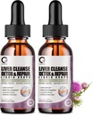 4 Fl Oz - Liver Cleanse Detox & Repair Liquid Drops - 1000 mg Milk Thistle Extract Drops täydentää maksan Cleanse & Detox, antioksidantti, Ruoansulatuskanavan tuki