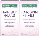 Luonnon Bounty Optimal Solutions Hiukset, iho & kynnet Formula, 120 päällystetty Caplets (2 X 60 Count)