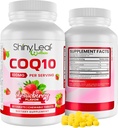 Shiny Leaf CoQ10 100mg - purutabletti CoQ10 täydennysosa - Coenzyme Q10 Heart Health & Energy - Natural Co Q 10 täydennysosa - Kardiovaskulaarinen hyvinvointi - 100 mg purutabletti, 30 tabletti, valmistettu Yhdysvalloissa