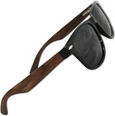Eye Love Polarized Aurinkolasit miehille ja naisille, Glare-free, 100 prosenttia Uv estää (100 Prosenttia Real Ebony Wood Sides särkymätön Tr90 Muovirintama)