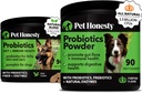 Probiootit Bundle: Dog Probiootit ripuli & Bowel Support Chews & Powder Dgestive Enzymes for Gut Health (ankka 90 ct)