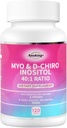 Myo-Inositol & D-Chiro Inositol täydennysosa Hormoni Balance naisille Ihanteellinen 40:1 Ratio Ovarian Health Support .