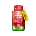 ORZAX Iron Supplement 25 mg - Liposomaalinen teknologia - korkea biologinen hyötyosuus 90 Vihanneskapselit, auttaa uusien verisolujen tuotantoa, ei-kosteuttava, ei-muuntogeeniset & gluteeniton, naisille, miehille, aikuisille