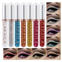 8 Värillinen Glitter Liquid Eyeliner Värikäs Set, Delineadores De Colores Para Ojos, Rainbow White Red Blue Eyeliner Christmas Makeup Lahjapakkaus naisille vedenpitävä pitkä kestävä nopea kuiva silmän...