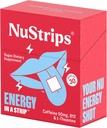NuStripsTM Nopeasti ratkaista energia nauhat 50 mg kofeiini, L-Theaniini & B12 ...