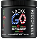 Jocko Fuel Pre Treenout Powder with L-Citrulline, Nootropic & Comfeine for Endurance & Stamina - Keto, Low Sugar Blend for Etäisyys Running, Pyöräily, Jiu Jitsu - 30 Tarjoilut (Watermelon)