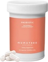 MOMOTARO APOTHECA Organic Probiotics for Women Vaginal & Digestive Supplement, 25 miljardia PMY - Prebiootit & Lactobacillus Blend Supplements - Feminiini Terve emätin Odor & Flora - 30 kapselia