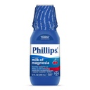 Phillips. Magnesian maito, nestemäinen laksatiivi, villi kirsikkamaku, 12 oz, stimulantti ja kramppivapaa helpotus satunnaiseen ummetukseen, #1 Magnesian maitomerkki