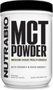 NutraBio MCT Powder, Medium Chain Triglyseridit, Lean Weight Gain, Keto Friendly, 1 lb.