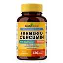 Sandhu Herbals Organic Turmeric Curcumin 120 kapselia Bioperine Black Pepper Extract täydennysosa ... 1500 mg kanssa 95% Curcuminoidit...