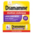Dramamiini Motion Sairaus Vähemmän Drowsy, Travel Vial, Multicolor, 8