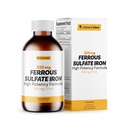 Ferrous Sulfate 325 mg Liquid Iron 65mg Elemental Iron by Llorens Care - 6 oz - Caramel Flavor (6 oz, Caramel)