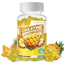 Kreatiini Monohydraatti Gummies Complex miesten ja naisten - Advanced Formula W/L-Tauriini + B12-vitamiini, sokeriton purutabletti,90 Ananas Gummies