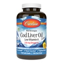 Carlson - Turska Maksaöljy Gems, Alhainen A-vitamiini, 230 mg Omega-3s, Norja, Wild Caught, kestävästi Lähde, 150 Softgels