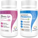 NutraBlast Boric Acid Vaginal Suppositories Bundle emättimellä Probiootit 