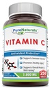 Puhdasta luonnon C-vitamiinia, 1000 mg 250 tablettia - Tukee immuunitoimintaa* -Tukee yleistä terveyttä ja hyvinvointia* -Promotes Terve ikääntyminen *