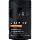 Sports Research High Potency C-vitamiinin lisäravinteet - Vegaani kasviskapseleita antioksidanttien aktiivisuutta & Immuunituki - ei-muuntogeeniset todennetut & gluteeniton - Askorbiinihappo C 1000 mg, 240