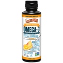 Barlean's Omega 3 Fish Oil Liquid Supplement D-vitamiini miesten ja naisten, Mango Peach, 1080mg EPA ja DHA rasvahappo, 8 oz