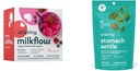 UpSpring Milkflow Elektrolyytti Imetys Supplement Drink Mix with Finugreek Smatch Settle Drops varten satunnainen Pahoinvointi Relief / Ypset Smach kanssa inkivääri, sitruuna, Spearmint, ja B6.