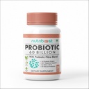 Probiootti, jossa Probioottikuitua Blend Kasviskapseleita - 60 miljardia PMY -10 Probioottikantaa/Easier-digestio, Fuller Nutrition/Organic/Natural for Women & Men (60.0 Servings)