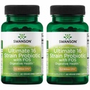 Swanson Dr. Stephen Langer's Formula - Natural Probiotic w/ Prebiotic FOS - 16- strain Supplement Promoting digestive Support w/ 3, 2 miljardia PMY per kapseli - (60 kasviskapselit) 2 pakkaus