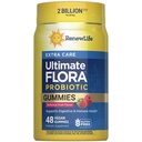 Uusi Life Extra Care Ruoansulatuselimistön Prebiootti ja probiootti Gummies, Päivittäinen lisä Ruoansulatus- ja immuuniterveyden, B. Coagulans ja B. Subtilis, Dairy, Soy ja gluteeniton, 2 miljardia PMY, 48 kreivi