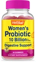WellYeah Probiootit naisten Gummies - 10 miljardia PMY - for digestiivinen tuki, Gut Health, ja feminine Health Support - Natural Sourced Flavors - Vegan, Viivästynyt julkaisu Naisten Probiootti - 60 Gummies