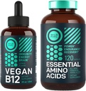 WILD POLTTOAINE Essential Amino Acid Supplement ja Vegaani B12-vitamiini Nestemäinen energia Bundle