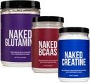 NAKED Lihaksen kasvu ja elpyminen Bundle: Pure Glutamiini, Creatiini, ja makuamaton BCAA