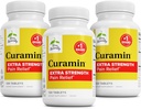 Terry Luonnollisesti Curamin Extra Strength - Curcumin & Boswellia terveeseen verenkiertoon tuki - Turmeerinen täydentää tukea nivelet, Lihasterveys & Endorphin tuotanto - 120 tablettia (paketti 3)