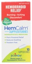 Boiron HemCalm Suppositories for Hemorrhoid Relief of Pain, Itching, Turvotus tai Epämukava - 10 Count