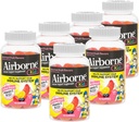 Airborne 500 mg C-vitamiini + Sinkki immuuni tuki täydentää Gummies lapsille, Assorted Fruit Flavor, Gluteeniton Crafted Blend kanssa Tehokas antioksidantteja Vitamiinit C & E, 42 Gummies (6 pakkaus)