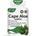 Cape Aloe Natural Laxative täydennysosa- Ummetus Relief-regulate Bowel - Kaikki luonnolliset kasviperäisiä Detox- Painonhallinta Lisäravintolisä - Ruokavalion täydentää- 90 Caps - ei-GMO