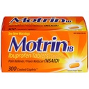 Motrin Ib Ibuprofeeni Tabletit Kipu kuume Reliever: 300 päällystetty Caplets
