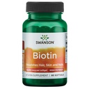 Swanson Super Strength Biotin Vitamiini 10000 mikrog 60 Sgels