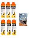 Tiede Sport GO Isotonic Energy Geels - 6 x 60 ml Packs Bundle kanssa Elastic No-Tie Kenkä Laces. Vegaani, laktoositon, gluteeniton, vehnätön, pähkinöistä vapaa, SOYA-vapaa (oranssi)