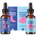 JoySpring SleepBerry Liquid Melatoniini ja Genius Drops Smartberry Vanilla lapsille