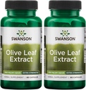 Swanson Olive Leaf Extract kapselit 20% Oleuropein - (60 kapselia, 750 mg Each) 2 pakkaus