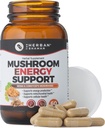 Luomusieni yrttikapselit Reishi, Ginkgo, Rhodiola, Maca, Kiinalainen Ginseng, CoQ10 + lisää (60 kapselia)