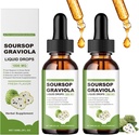 Natursours Pure Organic Soursop Extract,Soursop Oil Organic for Cancer,Soursop Bitters Liquid,Soursop Graviola Liquid Drops 1800mg, Herbal Goodness, Natural Flavor (2)