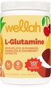 Wellah L-Glutamiini Powder Tropical Punch (50 tarjoilua) - 5g L-Glutamiini per Serving, makeutettu Stevian kanssa
