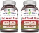 Hämmästyttävä Formula Red Yeast Rice 1200mg Per tarjoilu kapselit Supplement 