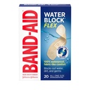 Band-Aid Brand Water Block Flex 100% vedenpitävä liimakasettien First-Aid Haavojen hoito pieniä haavoja, Scrapes & Haavoja, Ultra-Flexible Design, Steriili, Kaikki yhden koon, 20 ct