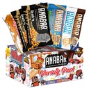 Anabar Protein Bar, Sampler Pack, Protein-Packed Candy Bar, Maailman paras maistaa proteiinipatukka, Ei sokeria alkoholit, korkea proteiini, hämmästyttävän herkullinen, 20 grammaa proteiini (6 Bars, alkuperäinen lajike)